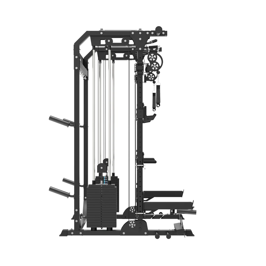 B21 Versatile Strength Station: Complete 1600-Pound Capacity Squat Rack with Dual-Cable Training System