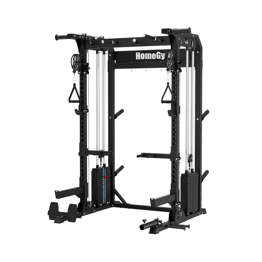 B21 Versatile Strength Station: Complete 1600-Pound Capacity Squat Rack with Dual-Cable Training System