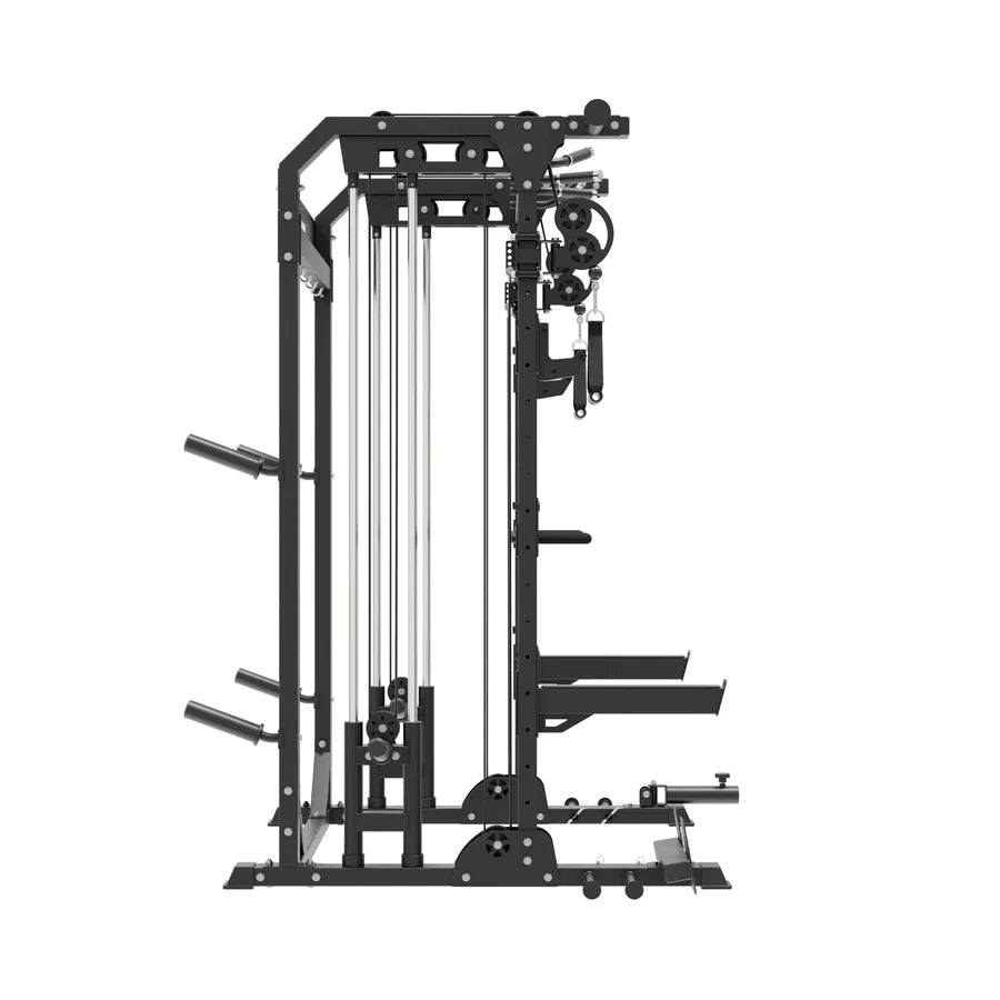 B21 Versatile Strength Station: Complete 1600-Pound Capacity Squat Rack with Dual-Cable Training System